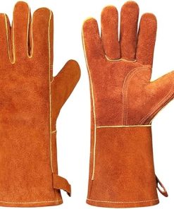 Barbecue Gloves Heat Resistant Oven Kitchen Baking Cooking Welding Gloves Camping Grill Tools