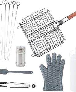 Stainless Steel Barbecue Tool Set Outdoor Barbecue Clip Brush Fork Shovel BBQ Combination