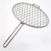 Grilling Baskets BBQ Grill Mesh Stainless Steel Barbecue Meshes Portable Non-Stick Grilling Mesh Kitchen Accessories BBQ Tools (Color : Black, Size : 2pcs) 4
