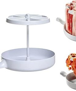 Microwave Bacon Rack, Tray Hanger for Cooking, Barbecue Grill Cooker, Bacon Cooker Tool, Kitchen Microwave Cookware for Home, Dorm, Bar Use