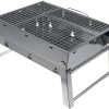 Foldable BBQ Grills Patio Barbecue Charcoal Grill Stove Stainless Steel Outdoor Camping Picnic Barbecue BBQ Accessories Tools 4