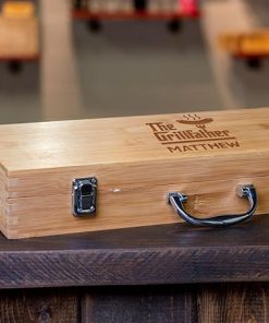 Custom Engraved The Grill Father BBQ Set - 11-Piece Stainless Steel Grilling Tools for Outdoor Camping, Backyard, and Travel - Ideal for The Ultimate Grill Master Dad