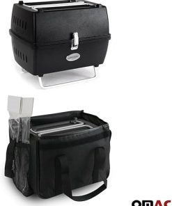 OMAC Portable Charcoal BBQ Grill Outdoor Camping 13 Pcs With Durable Black Bag Set 2