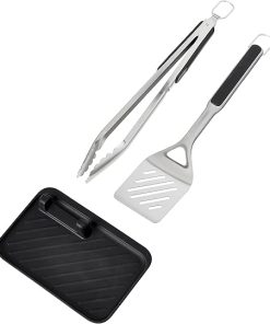 OXO Good Grips Grilling Tools, 3pc Set + Cold Clean Grill Brush 2