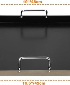 Onlyfire BBQ Griddle for Weber Genesis 2022 Series Gas Grills, Ceramic Coated Nonstick Flat Top Griddle Replacement for Weber Crafted Frame Kit, Black 2