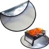 Organize Your Grilling Essentials with Rolling Outdoor Grill Cart, Stainless Steel Tabletop, Hooks and Spice Rack, Black 3