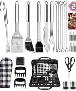 Barbecue Tool Set Cloth Bag Set of 29 Pieces