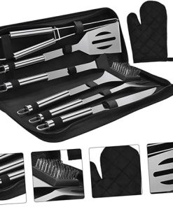 VANZACK BBQ Grill Kit 8 Pcs Stainless Steel Cooking Tools Portable Barbecue Set for Outdoor Grill 2