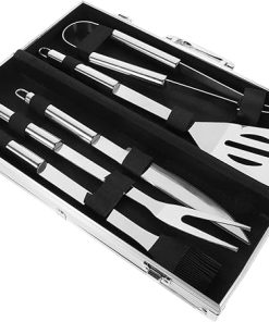 11pc Stainless Steel Grill Tool Set BBQ Utensils Storage Box Outdoor Grill Kit BBQ Tools for Camping