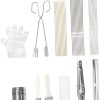Mini Tongs Stainless Steel Kitchen Tongs Non-Slip Cooking Clip Clamp BBQ Salad Tools Grill Kitchen Accessories 4