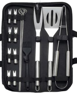 Barbecue Tool Set 16pcs Grilling Accessories Kit for Men Women Stainless Steel Heavy Duty BBQ Tools Grill Utensils Set with Storage Bag for Backyard Outdoor Camping Backy