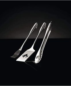 Napoleon Accessory – PRO Stainless Steel 3 Piece Toolset – Premium BBQ Grill Toolset, Cast Stainless Steel, Includes Tongs, Multifunctional Spatula, Basting Brush 2