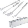 Bbq Grill Rack Set Stainless Steel Round Grilling Rack Outdoor Grill Accessory Wire Rack for Cooking Fish Grilling Rack for Bbq 4