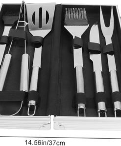 Balacoo Outdoor Portable Barbecue Set Grill Tools with Case for Camping Picnics and Outdoor Cooking BBQ Accessories for Foodies and Grill 2