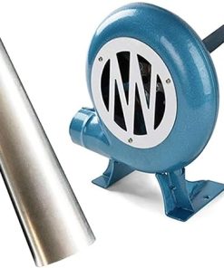 Iron Gear Popcorn Fan - Hand Crank Blacksmith Forge Blower, With Duct Iron Gear Manual BBQ Blower, Suitable, For Camping/Picnic/Outdoor Acativities Grill Accessories, Easy To Carry ( Size : 200W )