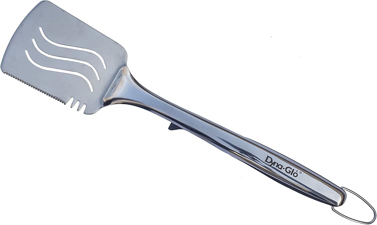 Dyna Glo 3PC Stainless Steel Grill Set. Tong, Spatula, Basting Brush – W. Stands 2 Dyna Glo 3PC Stainless Steel Grill Set. Tong, Spatula, Basting Brush - W. Stands - Image 2