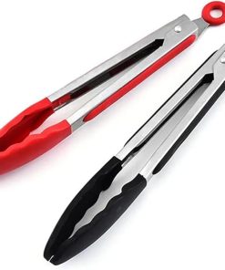 BBQ Tongs, BBQ Food Tong Kitchen Tongs Utensil Cooking Tong Clip Clamp Accessories Salad Serving BBQ Tools Accessories(Blue) 2