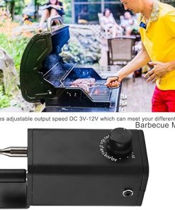 BBQ Accessories DC 3-12V Output Adjustable BBQ Roast Rotisserie Grill Motor Rotator Barbecue Tool for Picnics and Camping Gifts for Dad Gifts 2