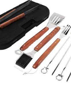 Mr. Bar-B-Q 94122X 12-Piece Tool Set with Bonus Thermo Fork, Gray 2
