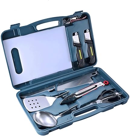 Heavy Duty BBQ Grill Tool Set, Stainless Steel BBQ Accessories Kit with Carrying Case, for Outdoor Camping and Barbecue Heavy Duty BBQ Grill Tool Set, Stainless Steel BBQ Accessories Kit with Carrying Case, for Outdoor Camping and Barbecue