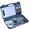 uxcell BBQ Grill Tool Set- 12 in 1 Stainless Steel Barbecue Grilling Accessories with Carrying Case, Includes Spatula, Tongs, Skewers 3