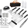 CANIGHT BBQ Tool Set Barbecue Grill Accessory Outdoor Non-Stick Fry Pan Roasting Tool Easy to Clean 4