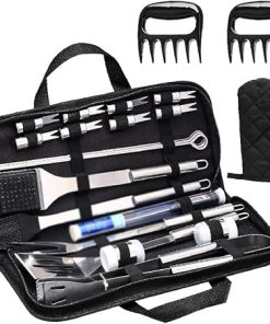 MaGiLL BBQ Tools Set 25 Pieces Stainless Steel Portable Set BBQ Tools BBQ Accessories