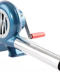 Hand Crank Blacksmith Forge Blower - Manual Iron Gear BBQ Blower, Manual BBQ Air Blower With Duct Cooking, Hand Crank Fan Grill Coal Lighter, For Camping/Picnic/Outdoor Grill Accessories ( Size : 300W