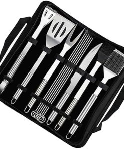 Complete BBQ Tools Kit 12pc Stainless Steel BBQ Utensil Set Storage Bag Barbecue Tools for Grill for Outdoor Cooking