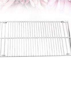 BBQ Grill Grill Barbecue BBQ Wire Camping Grid Mesh Campfire Racks Steel Tools Fit for Mini Cooking Folding Stainless Pot Grate Accessories Picnic (Color : 25x32cm, Size : 1)