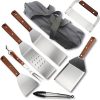 BBQ Grill Accessories Grilling Tools Set, 7PCS Stainless Steel BBQ Accessories with Carry Bag, Barbecue Utensils Set 4