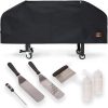 Yukon Glory™ Premium Heavy-Duty Griddle Cover for Blackstone 36 Inch Griddle and 6 Piece Griddle Tool Set, Complete Griddle Accessories Kit (Complete Griddle Accessories Kit)
