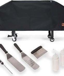 Yukon Glory™ Premium Heavy-Duty Griddle Cover for Blackstone 36 Inch Griddle and 6 Piece Griddle Tool Set, Complete Griddle Accessories Kit (Complete Griddle Accessories Kit)