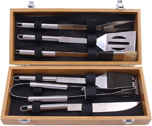 BBQ Grill Accessories Tools Set Heavy Duty BBQ Grill Tools Set for Men Tools Outdoor Barbecue Grill Utensils Set with Storage Case for All Camping and Parties