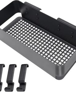 AJinTeby P.A.L. Pop-and-Lock Accessory for Traeger Grills – Storage Bin & 3 Hooks, Fits Ironwood 885/650, Pro Series 22/34, Pro D2 575/780, Also Compatible with Pit Boss and Z-Grill
