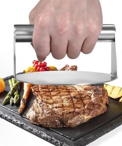 JSEIAJB Stainless Steel Burger Press Non-Stick Grill Smasher Non-Stick Bacon Griddle Hamburger Kitchen Accessories Tool 2