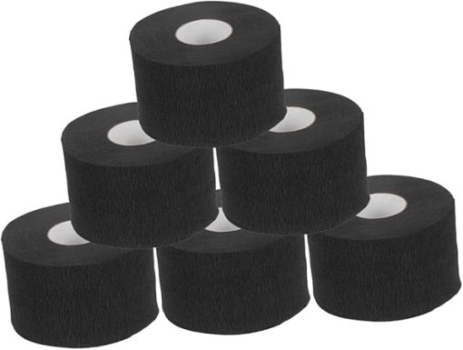 6 Rolls Hairdressing Neck Wrap Hairdressing Accessory Tool Neck Tape Hair Cutting Neck Strips Barber Tool Barber Neck Band Barber Neck Strips Hair Styling Neck Strips Black Paper/1093
