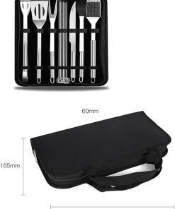 Heavy Duty BBQ Grilling Tool Sets, Stainless-Steel Barbecue Accessories Kit with Portable Bag, Grilling Tools for Outdoor or Family Barbecue 2