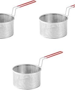 VICASKY 3pcs Portable Basket Stainless Burner Basket Easy Cleaning for Outdoor BBQ