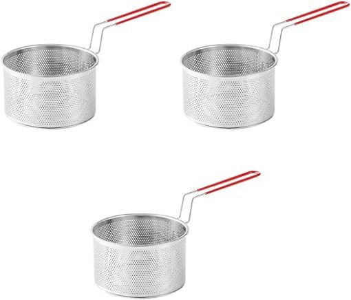 VICASKY 3pcs Portable Basket Stainless Burner Basket Easy Cleaning for Outdoor BBQ