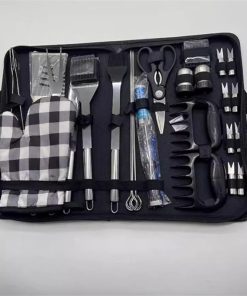 Barbecue Tool Set Cloth Bag Set of 29 Pieces 2