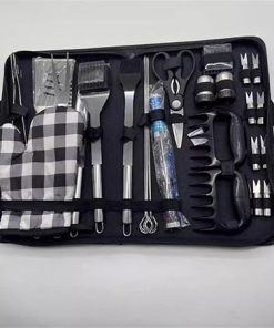 Barbecue Tool Set Cloth Bag Set of 29 Pieces 2