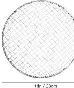 10pcs BBQ Mesh Grill Mat Disposable Grill Topper Round Broiler Pans NonStick Baking Tools Outdoor BBQ Accessories for Baking Cooking Grilling Shelf 2