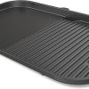 Ninja XSKGRDLXL Woodfire Grill & Griddle Plate, Compatible with OG800 and OG900 Series, 2-in-1 Grill and Griddle Functionality, Ceramic, Nonstick Coating, Black