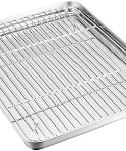 BESPORTBLE Portable BBQ Grill Accessory Drain Pan Baking Tray Set Non-Stick BBQ Plate for Easy Cleanup