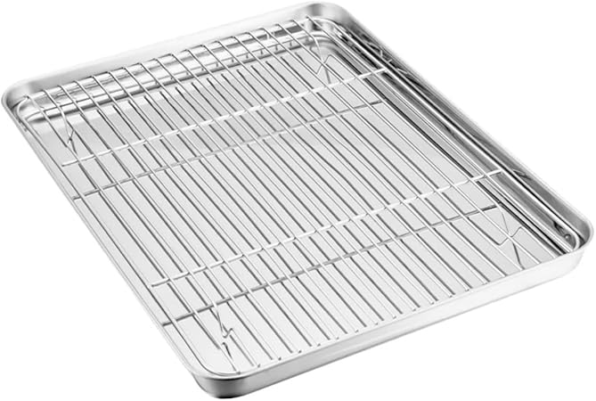 BESPORTBLE Portable BBQ Grill Accessory Drain Pan Baking Tray Set Non-Stick BBQ Plate for Easy Cleanup BESPORTBLE Portable BBQ Grill Accessory Drain Pan Baking Tray Set Non-Stick BBQ Plate for Easy Cleanup