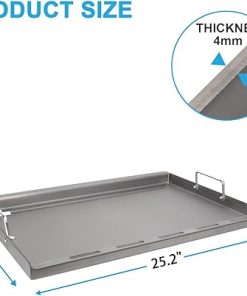 Full Size Griddle Insert for Weber Genesis 300 Grill E-310 E-320 E-330, Genesis S-310 S-320 S-330, Genesis EP-310 EP-320 EP-330 CEP-310 CEP-330, Flat Top Griddle Plate Replace for Weber 7524 Grate*2 2