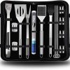 BBQ Grill Accessories Set – 12 PCS Stainless Steel BBQ Tools Set Grilling Utensil Set for Men Women Camping Backyard Barbecue 4