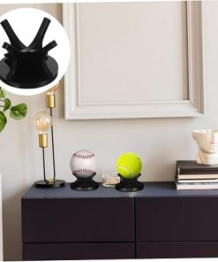 9 Pcs Baseball Bracket Sport Accessories Ball Accessory Golf Assoceries Small Ball Display Rack Compact Tennis Holder Display Shelf Softball Accessories Ball Rack Casual Acrylic/2599(5×3.8cmx2pcs) 2