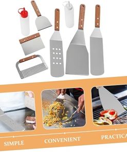 Cookware Set Utensils 8pc BBQ Tools Kit Multi-Function Spatula for Outdoor Grill 2